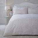Serene Decorative Heart Duvet Cover Set in Blush