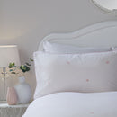 Serene Decorative Heart Duvet Cover Set in Blush