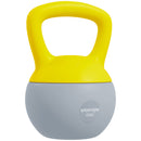 SPORTNOW Kettlebell W/ Soft Body And Non-Slip Handle, Yellow And Grey