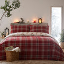 D & D Derwent Check Duvet Cover Set in Natural