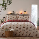 D & D Derwent Check Duvet Cover Set in Natural
