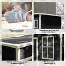 Outsunny 5' X 3' Garden Shed W/ Floor, Lockable Door, Window And Vent Black