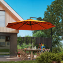Outsunny 3(m) Cantilever Parasol Banana Umbrella w/ Crank