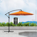 Outsunny 3(m) Cantilever Parasol Banana Umbrella w/ Crank