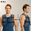 HOMCOM 8KG Weighted Vest with Adjustable Straps, Pocket, Reflective Strips