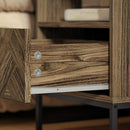 HOMCOM Bedside Table, Sofa Side Table with Drawer for Bedroom, Brown