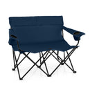 Double Camping Chair with Cup Holders and Carrying Bag