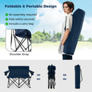 Double Camping Chair with Cup Holders and Carrying Bag