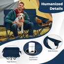 Double Camping Chair with Cup Holders and Carrying Bag