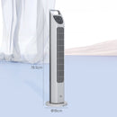 HOMCOM Oscillating Tower Fan Floor Fan With 4H Timer For Home Office