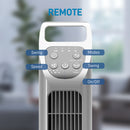 HOMCOM Oscillating Tower Fan Floor Fan With 4H Timer For Home Office