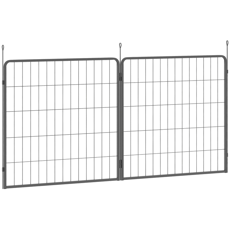 PawHut 2 Piece Dog Pen Expansion Pack For 80cm High Pet Playpen For S M Dogs