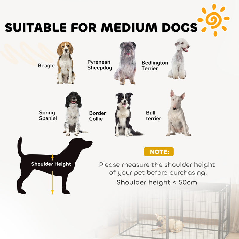 PawHut 2 Piece Dog Pen Expansion Pack For 80cm High Pet Playpen For S M Dogs