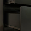 HOMCOM Chest Of Drawers, 3 Drawer Storage Cabinet Unit For Bedroom, Black