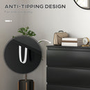 HOMCOM Chest Of Drawers, 3 Drawer Storage Cabinet Unit For Bedroom, Black