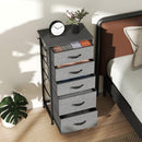 HOMCOM Fabric Chest of Drawers, 4 Drawer Dresser for Bedroom