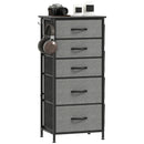 HOMCOM Fabric Chest of Drawers, 4 Drawer Dresser for Bedroom
