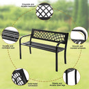 Metal Frame Outdoor Bench