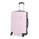Pierre Cardin Hard Shell Lightweight 4 Wheel Durable Travel Suitcase.