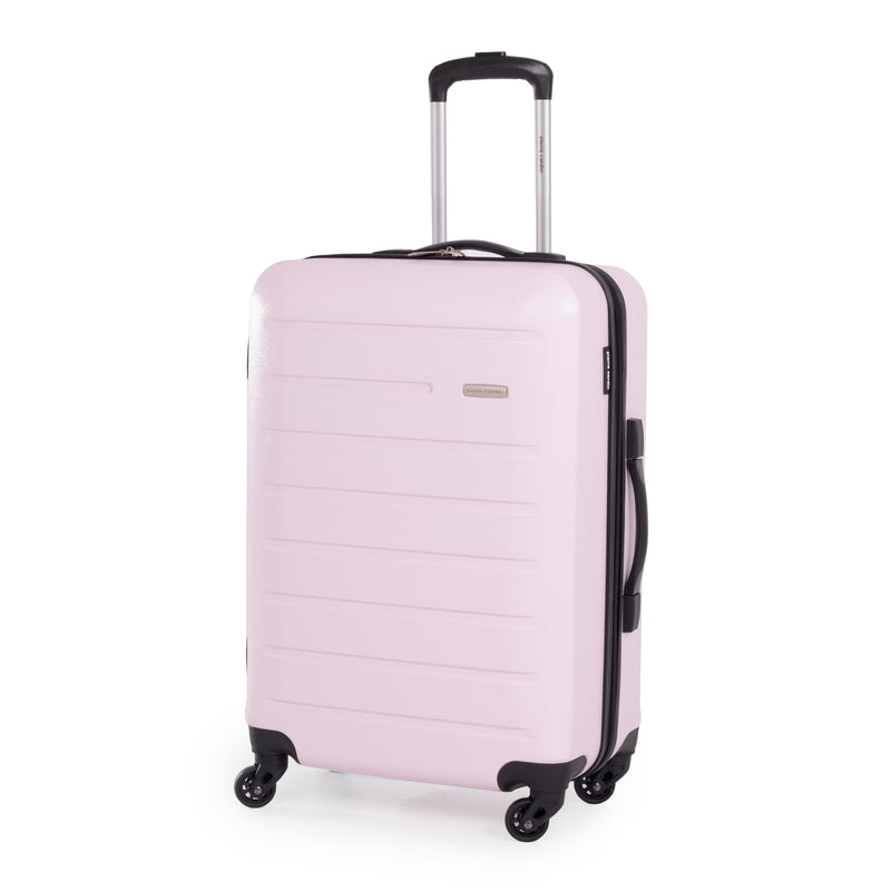 Pierre Cardin Hard Shell Lightweight 4 Wheel Durable Travel Suitcase.