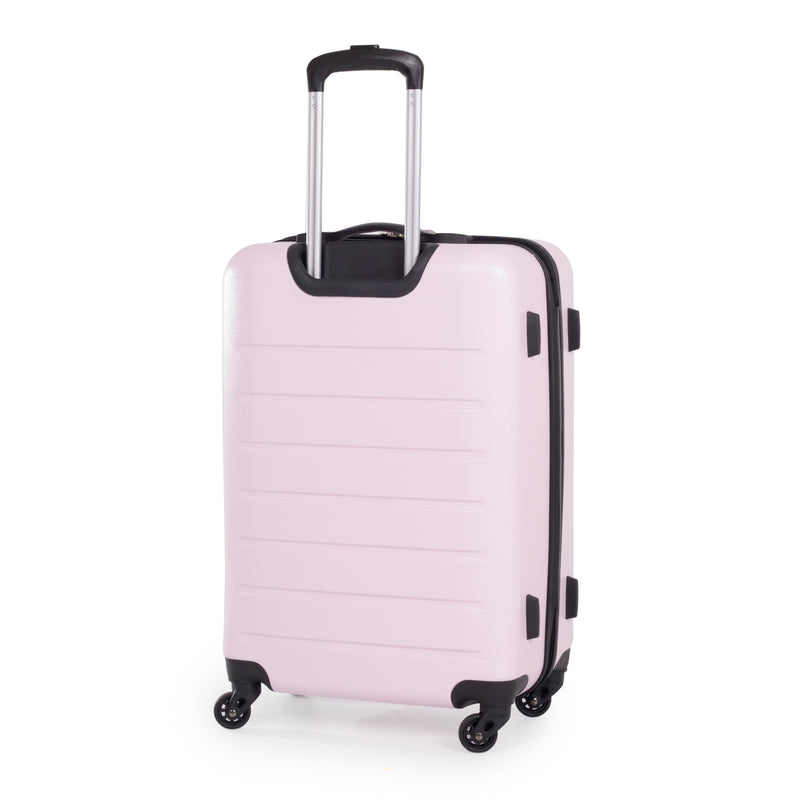 Pierre Cardin Hard Shell Lightweight 4 Wheel Durable Travel Suitcase.