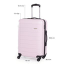 Pierre Cardin Hard Shell Lightweight 4 Wheel Durable Travel Suitcase.