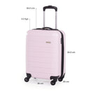 Pierre Cardin Hard Shell Lightweight 4 Wheel Durable Travel Suitcase.