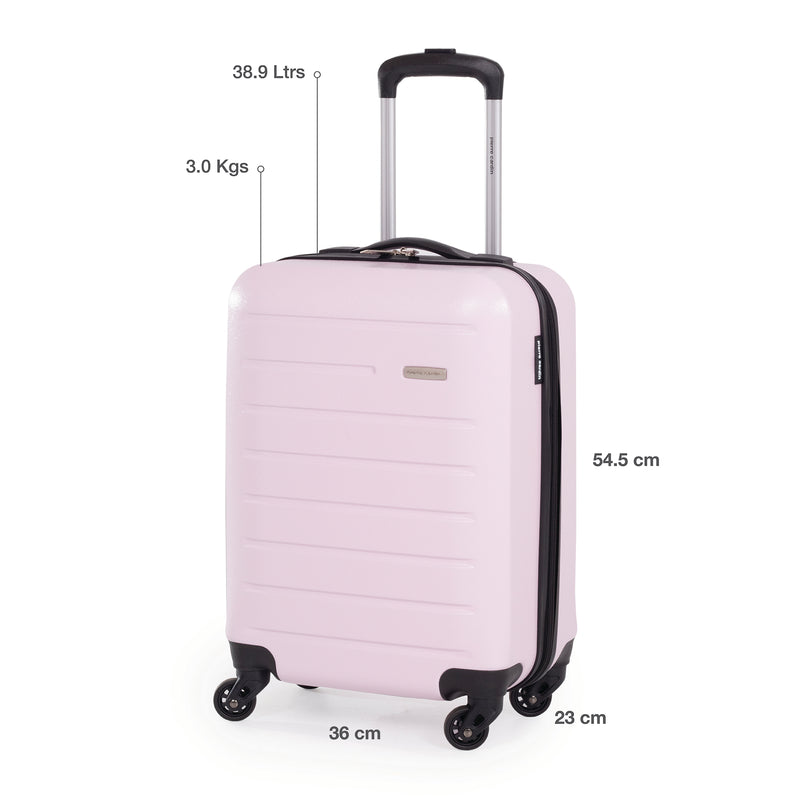 Pierre Cardin Hard Shell Lightweight 4 Wheel Durable Travel Suitcase.