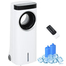 HOMCOM Bladeless Evaporative Air Cooler, 6.5L Fan, Humidifier & Air Clean