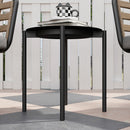 Outsunny 3 Pieces Rattan Bistro Set, Wicker Garden Furniture Set w/ Cushions