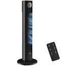 HOMCOM 28dB Tower Fan For Bedroom, 26 Ft/s Velocity Standing Fan, Black