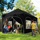 Outsunny 3 X 6m Pop Up Gazebo With Sides, Peak Top Garden Party Tent Marquee