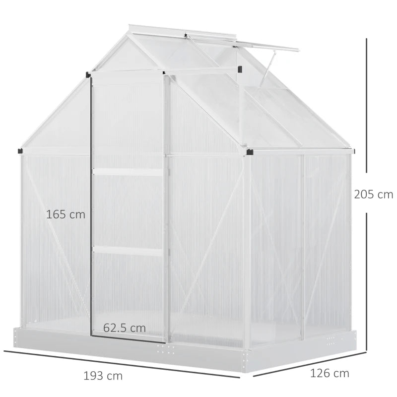 Outsunny Walk-In Greenhouse 6 x 4 ft