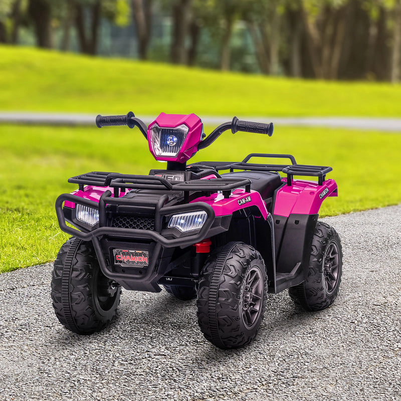 Pink quad best sale bike 12v