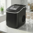 HOMCOM Countertop Ice Maker Machine Self-Cleaning 2 Sizes Black
