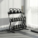 SPORTNOW Dumbbell Rack 3-Tier Weight Organiser for Home Gym 200 KG Capacity