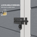 Outsunny 5' x 3' Garden Shed w/ Floor, Lockable Door, Window and Vent, Grey