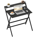 HOMCOM 81.5 Cm Folding Computer Desk For Small Spaces Bedroom, Black