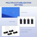 Outsunny 3 X 3(m) Pop Up Gazebo, Instant Shelter With 1-Button Push - Blue/Grey/Green/White