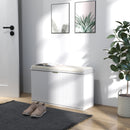 HOMCOM Shoe Storage Bench With Cushion And Flip-Drawer 80x26x47.5cm