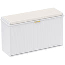 HOMCOM Shoe Storage Bench With Cushion And Flip-Drawer 80x26x47.5cm