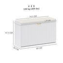 HOMCOM Shoe Storage Bench With Cushion And Flip-Drawer 80x26x47.5cm