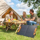 HOMCOM 100W Portable Solar Panel Solar Charger with USB-A & USB-C Output