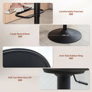 HOMCOM Swivel Bar Stools Set Of 2 Height Adjustable Bar Chairs