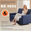 HOMCOM 2 Seater Sofa Bed, 3-in-1 Velvet Pull Out Sleeper Sofa, Dark Blue