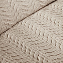 Serene Embossed Curve Duvet Cover Set in Natural