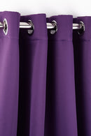 Cali Eyelet - Woven Thermal Blackout Eyelet Curtains in Amethyst