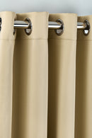 Cali Eyelet - Woven Thermal Blackout Eyelet Curtains in Beige