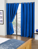 Cali Eyelet - Woven Thermal Blackout Eyelet Curtains in Blue