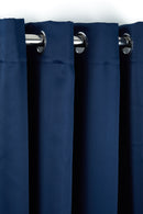 Cali Eyelet - Woven Thermal Blackout Eyelet Curtains in Navy